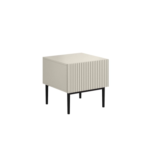 Zestaw szafek nocnych Nicole 46 cm - kaszmir / czarne nóżki